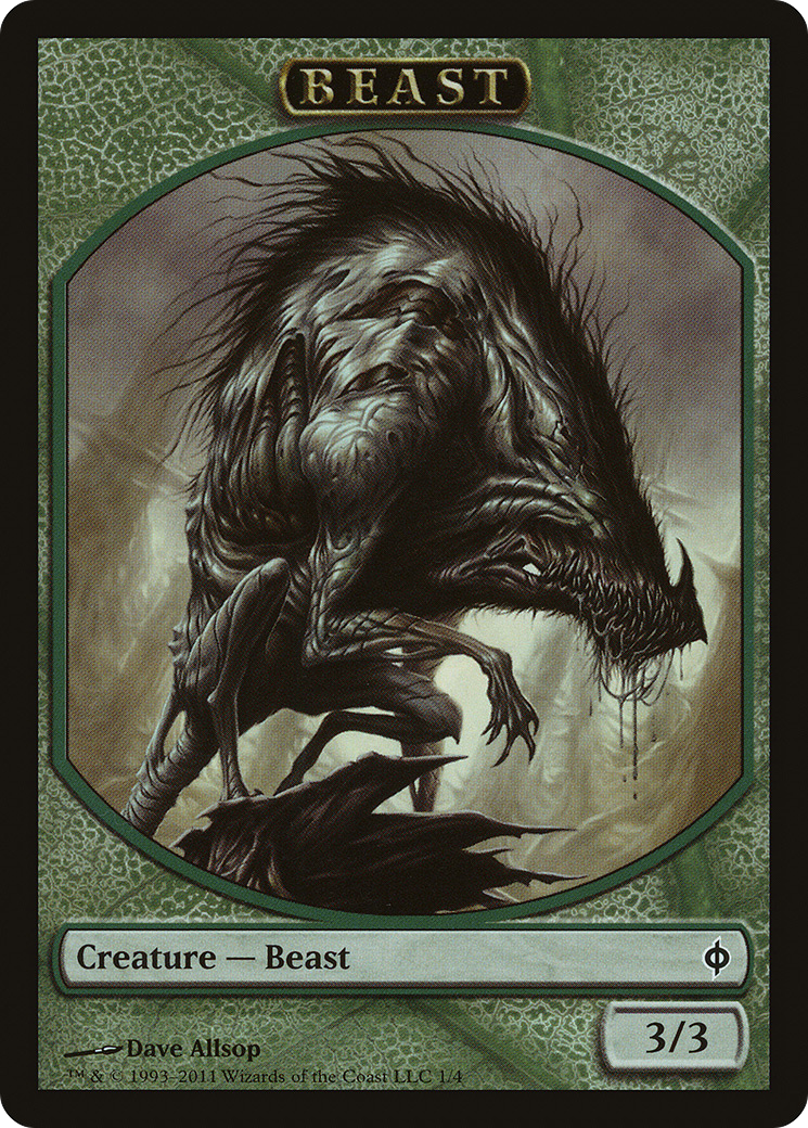 Beast Token [New Phyrexia Tokens]-1