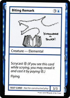Biting Remark (2021 Edition) [Mystery Booster Playtest Cards]-1
