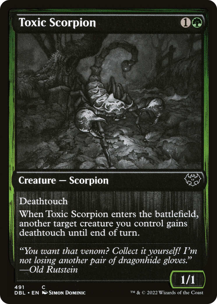 Toxic Scorpion (DBL-491) - Innistrad: Double Feature Foil-1