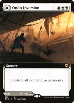 Ondu Inversion // Ondu Skyruins (Extended Art) [Zendikar Rising]-3