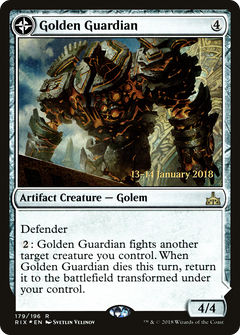 Golden Guardian // Gold-Forge Garrison [Rivals of Ixalan Prerelease Promos]-3