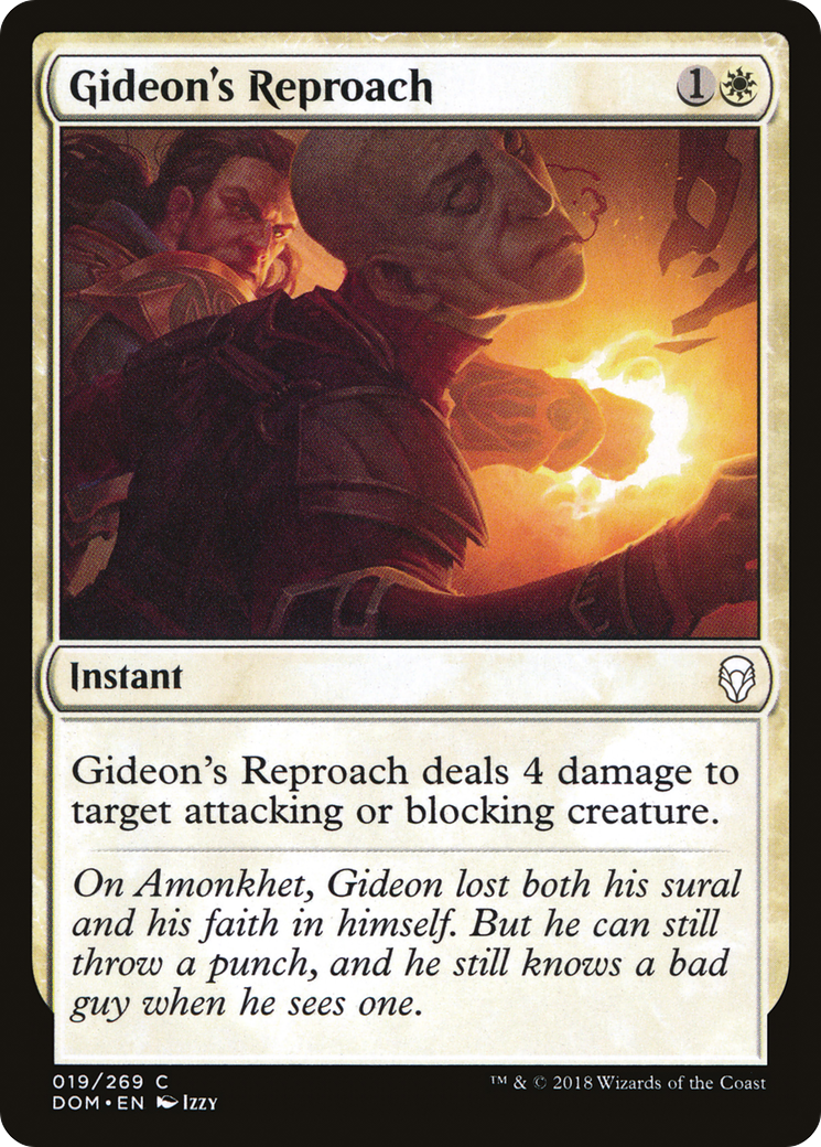 Gideon's Reproach [Dominaria]-1