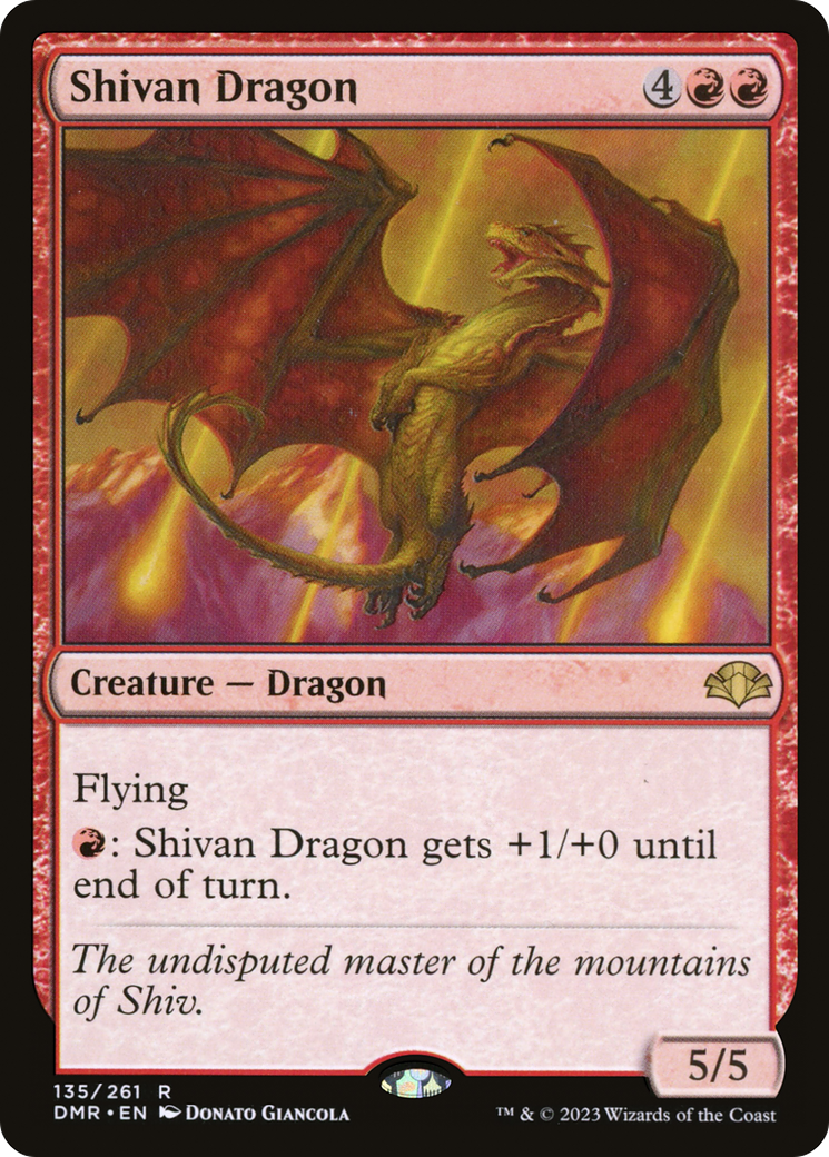 Shivan Dragon [Dominaria Remastered]-1