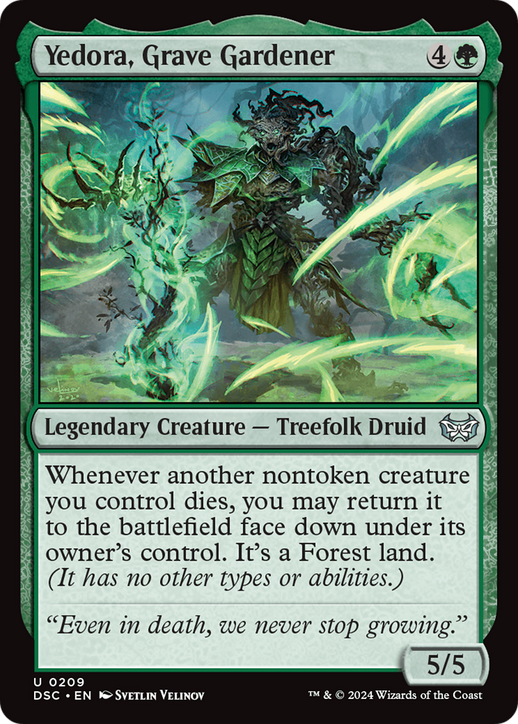 Yedora, Grave Gardener (DSC-209) - Duskmourn: House of Horror Commander-1