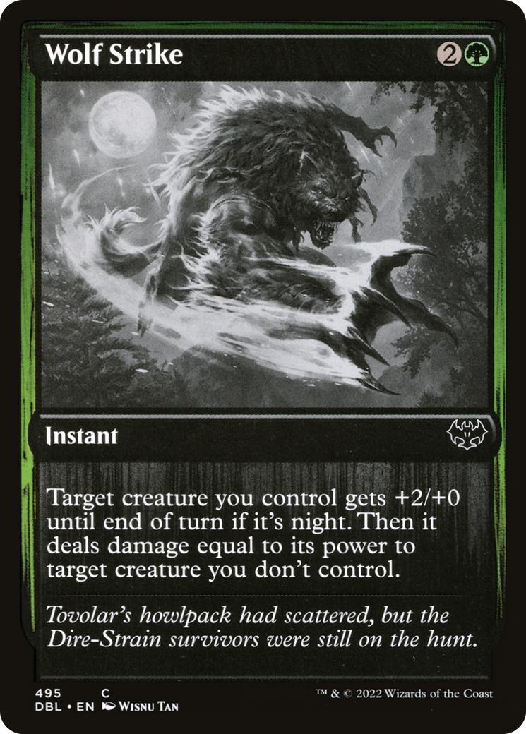 Wolf Strike (DBL-495) - Innistrad: Double Feature Foil-1