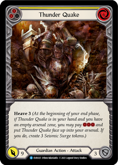 Thunder Quake (Yellow) [EVR025] (Everfest)  1st Edition Rainbow Foil-2