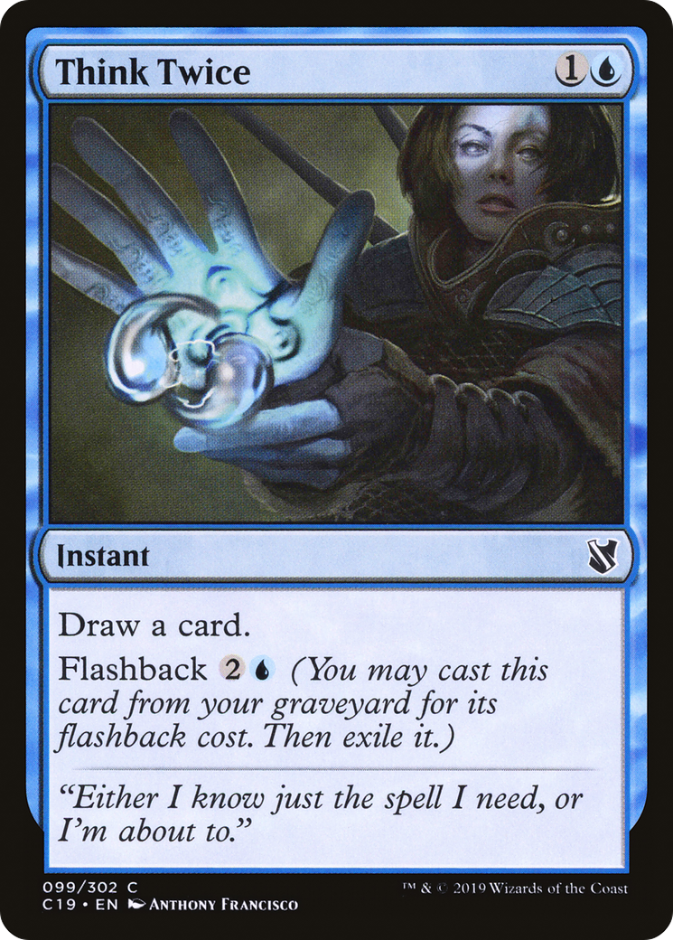 Think Twice [Commander 2019]-1