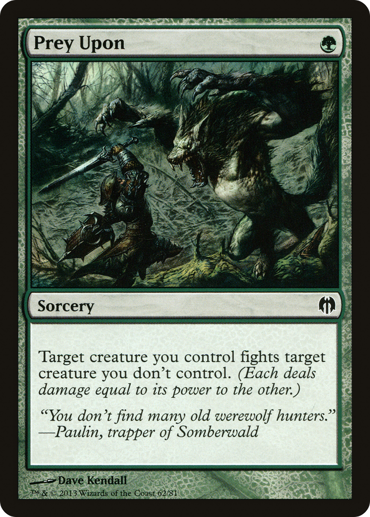 Prey Upon [Duel Decks: Heroes vs. Monsters]-1