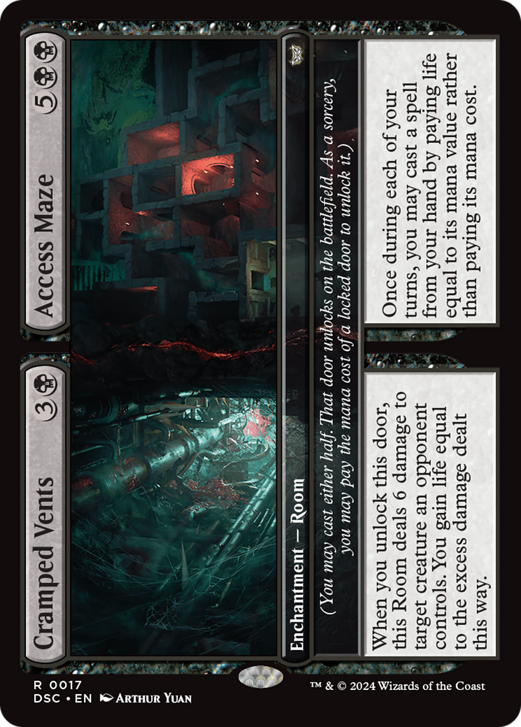 Cramped Vents // Access Maze [Duskmourn: House of Horror Commander]-1