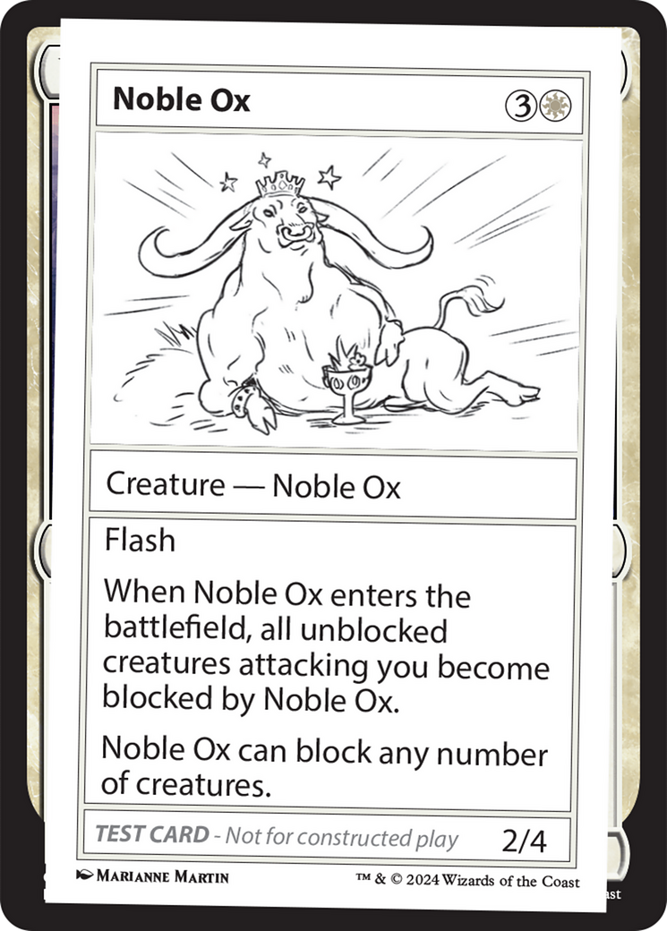 Noble Ox [Mystery Booster 2 Playtest Cards]-1