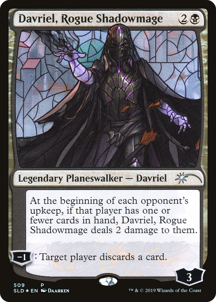 Davriel, Rogue Shadowmage (Stained Glass) [Secret Lair Drop Promos]-1
