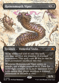 Rottenmouth Viper (Borderless) [Bloomburrow]-1