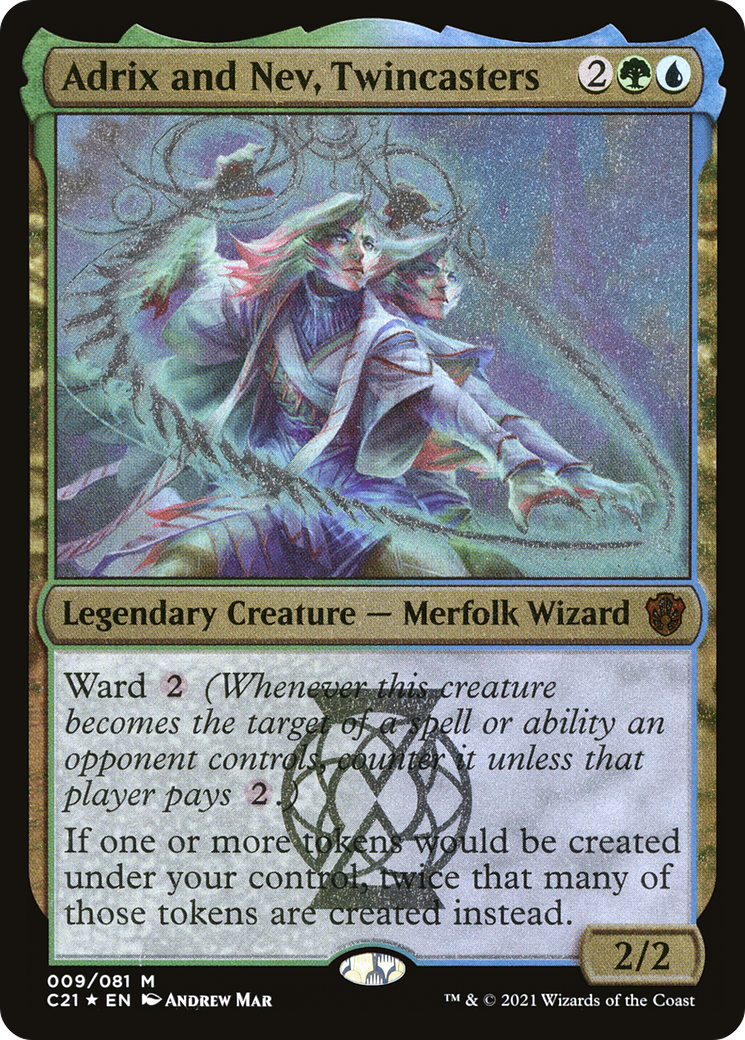 Adrix and Nev, Twincasters (Display Commander) [Commander 2021]-1