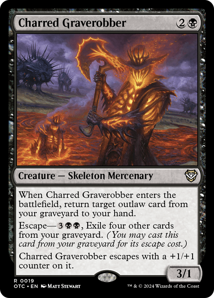Charred Graverobber [Outlaws of Thunder Junction Commander]-1