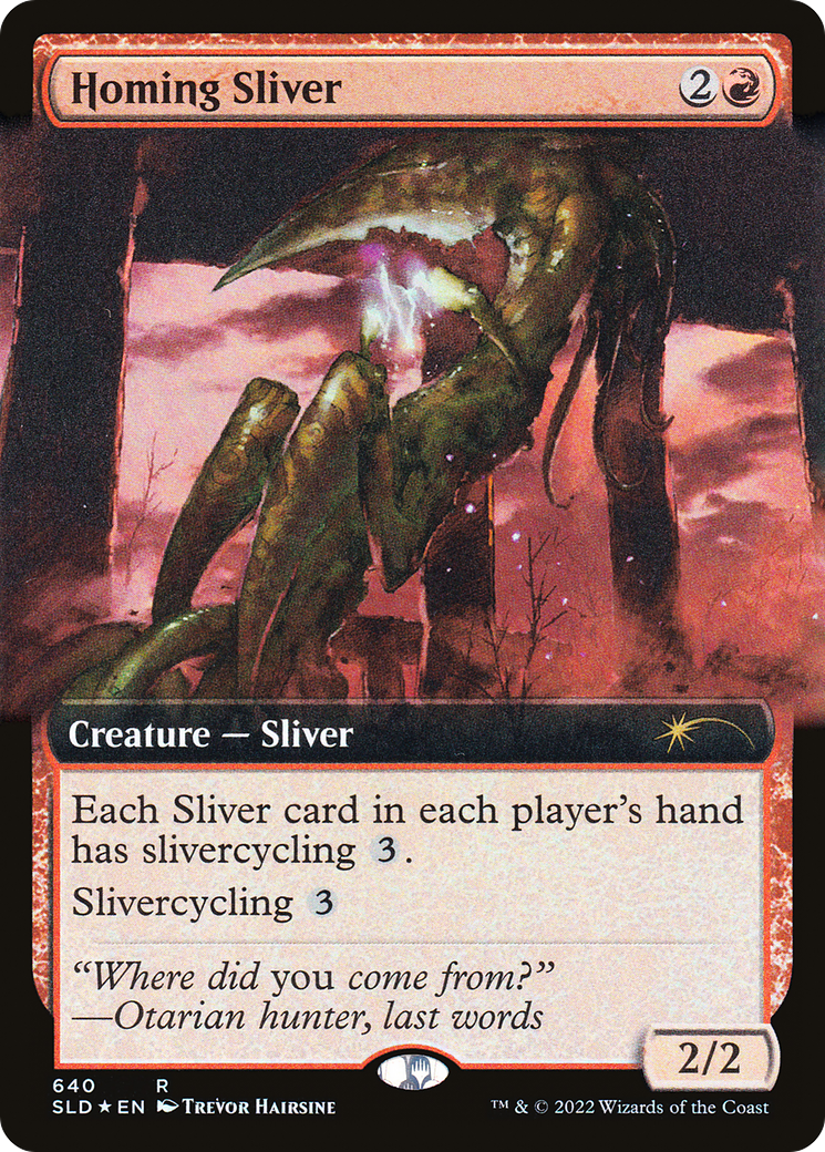Homing Sliver (Extended Art) [Secret Lair Drop Promos]-1
