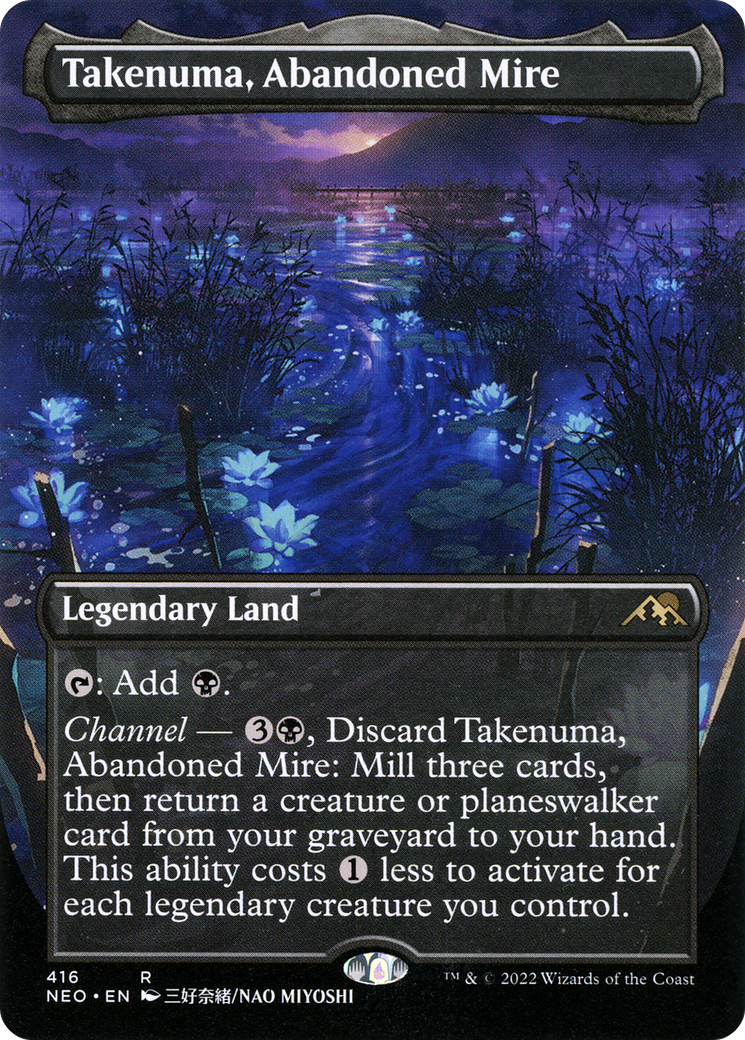 Takenuma, Abandoned Mire (Borderless Alternate Art) [Kamigawa: Neon Dynasty]-1