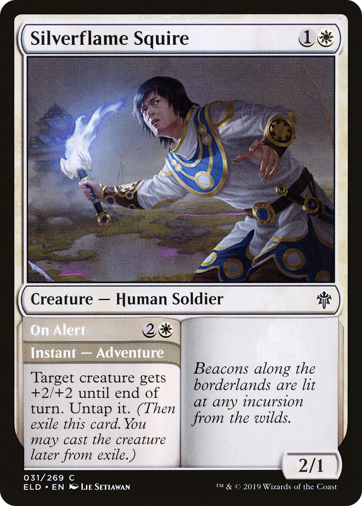 Silverflame Squire // On Alert [Throne of Eldraine]-1
