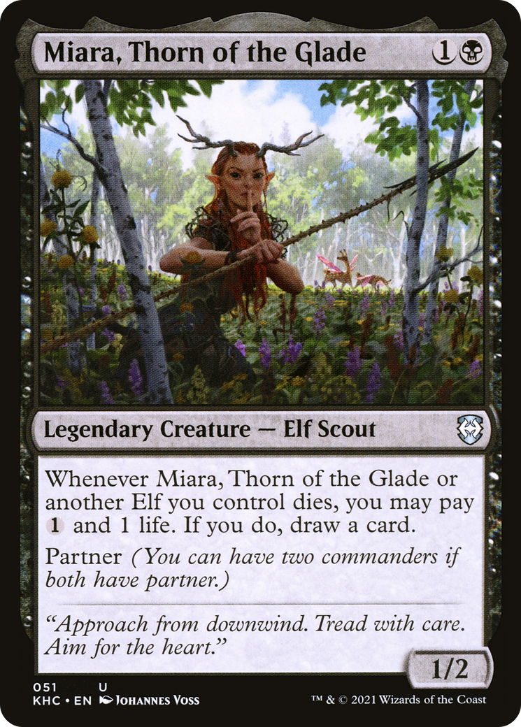 Miara, Thorn of the Glade [Kaldheim Commander]-1