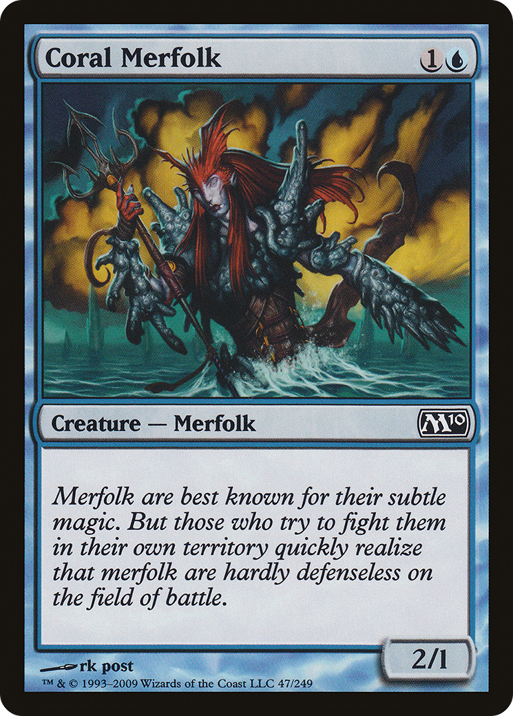 Coral Merfolk [Magic 2010]-1