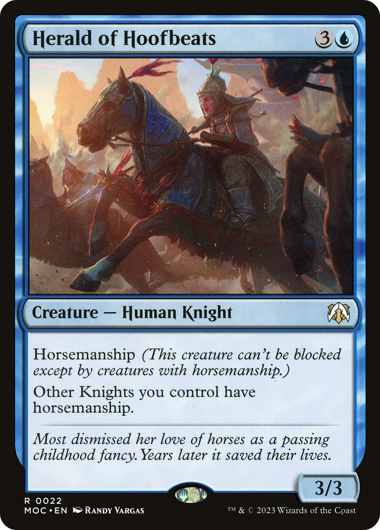Herald of Hoofbeats [March of the Machine Commander]-1