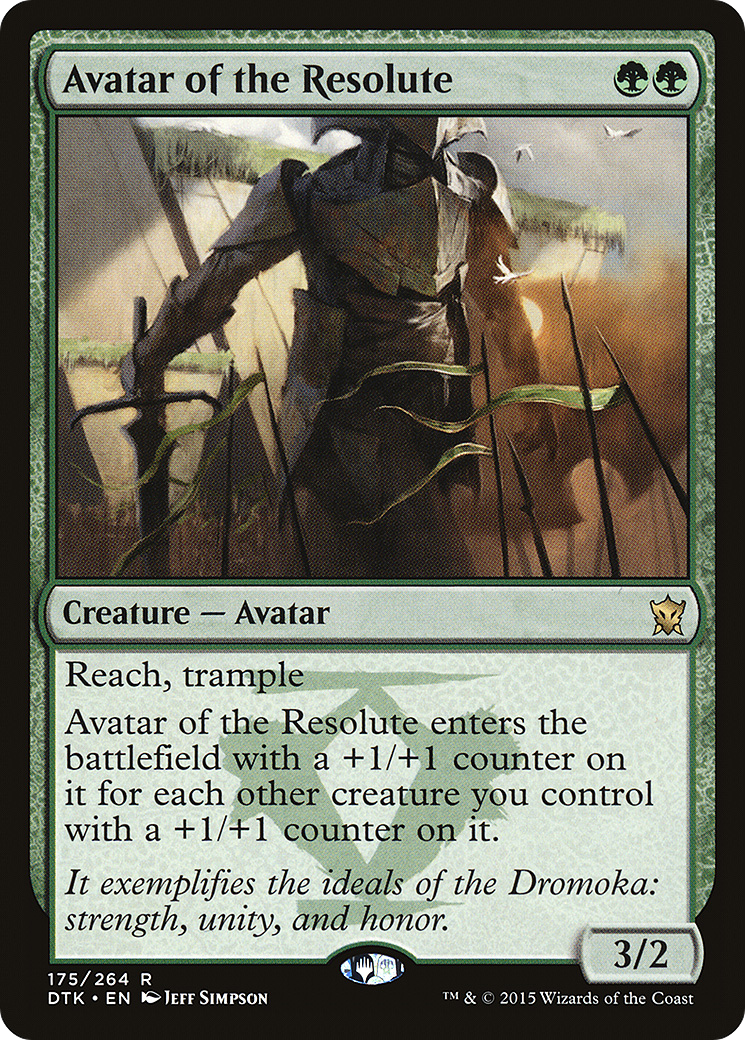 Avatar of the Resolute [Dragons of Tarkir]-1