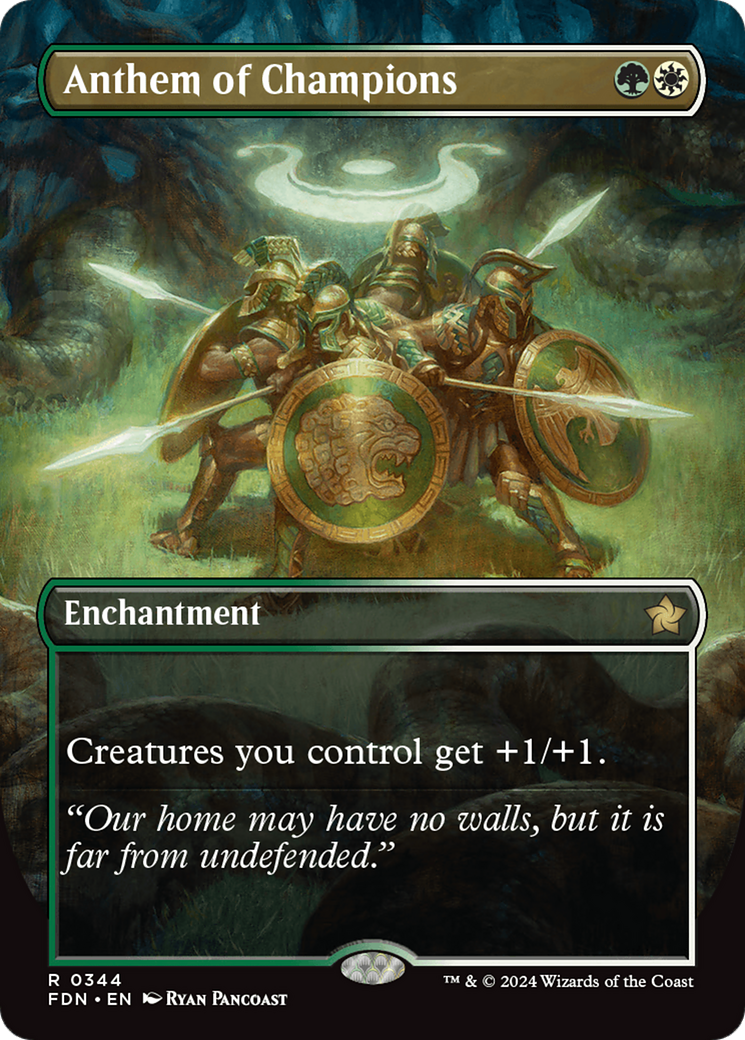 Anthem of Champions (Borderless) [Foundations]-1