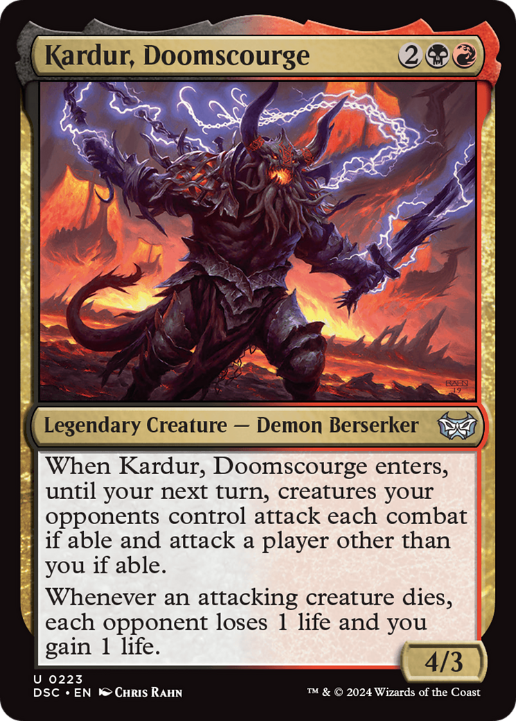 Kardur, Doomscourge [Duskmourn: House of Horror Commander]-1