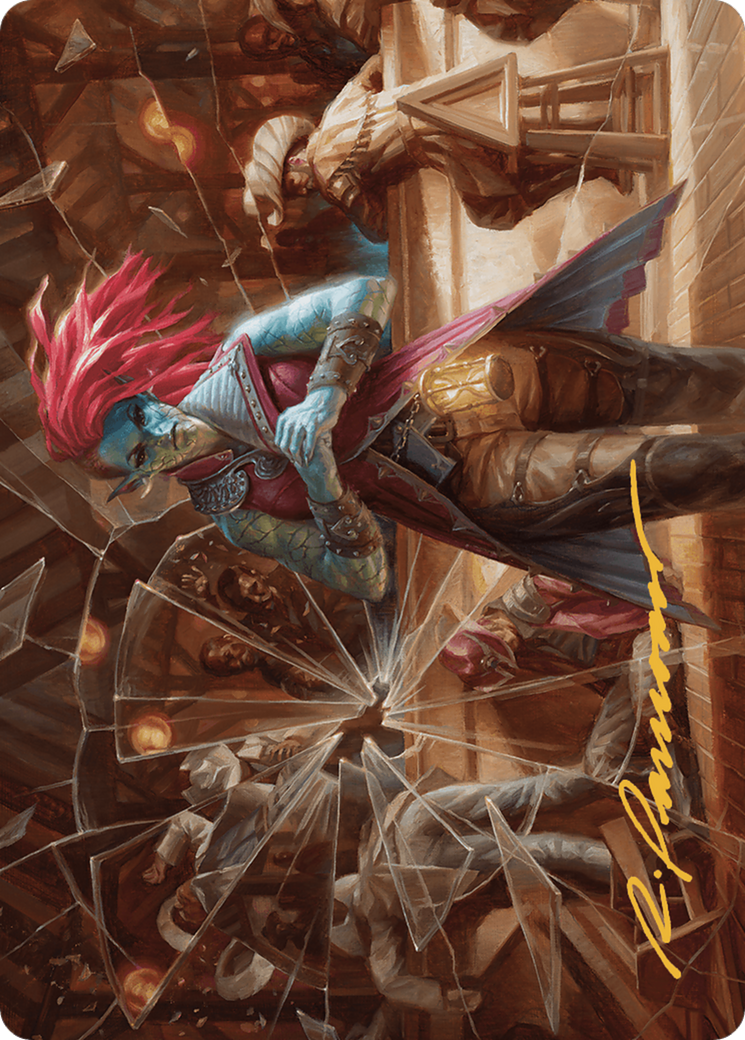Obeka, Splitter of Seconds // Obeka, Splitter of Seconds (AOTJ-028) - Outlaws of Thunder Junction Art Series (Borderless)-3