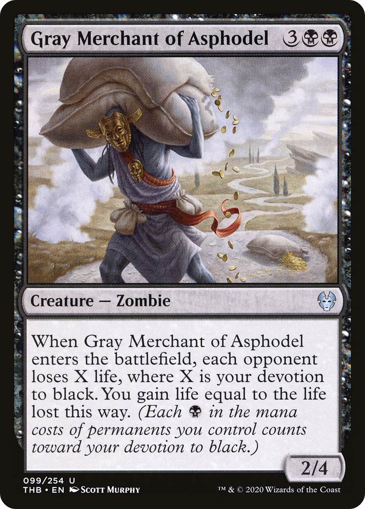 Gray Merchant of Asphodel [Theros Beyond Death]-1
