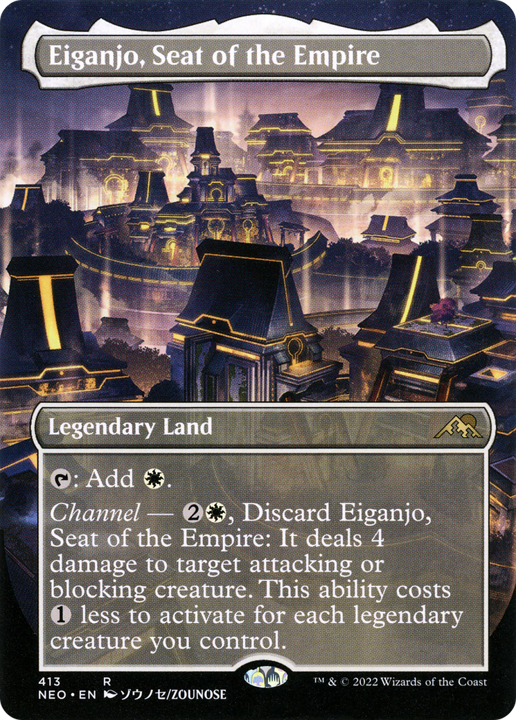 Eiganjo, Seat of the Empire (Borderless Alternate Art) [Kamigawa: Neon Dynasty]-1