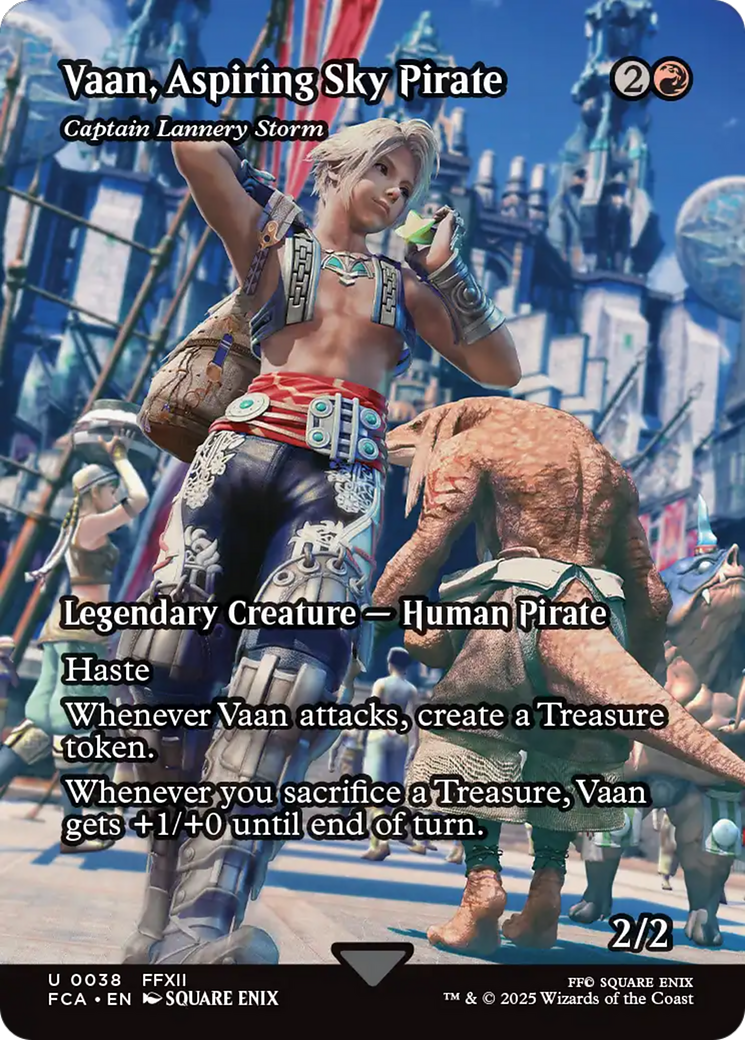 Vaan, Aspiring Sky Pirate - Captain Lannery Storm (Showcase) (FCA-038) - FINAL FANTASY: Through the Ages / Vaan, Aspiring Sky Pirate (Borderless) Foil-1