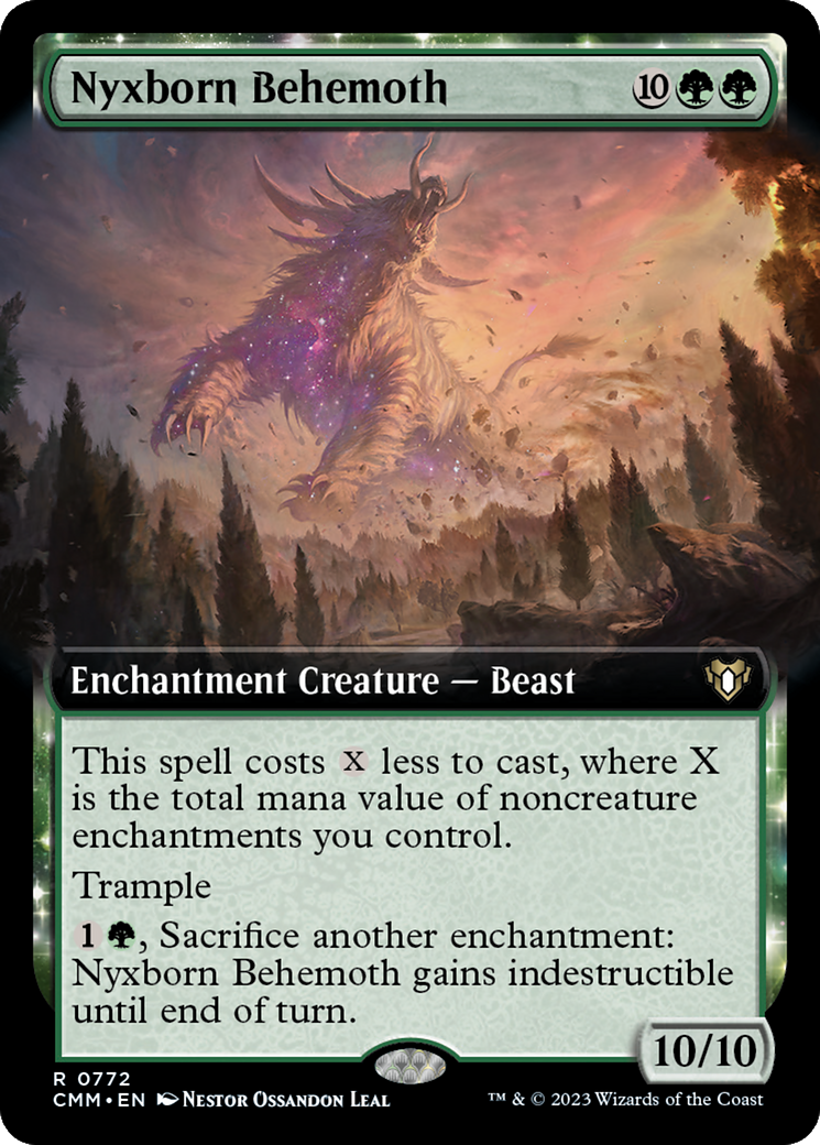 Nyxborn Behemoth (Extended Art) [Commander Masters]-1