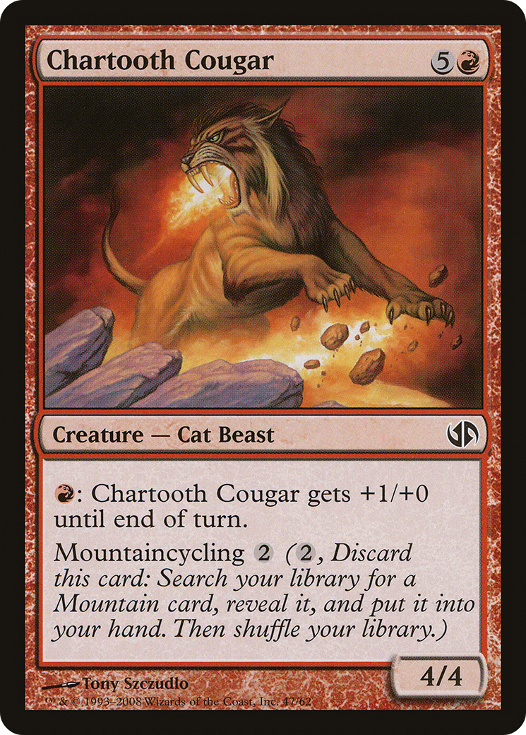 Chartooth Cougar [Duel Decks: Jace vs. Chandra]-1