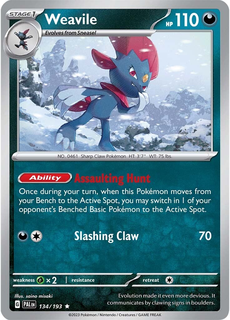 Weavile (134/193) [Scarlet & Violet: Paldea Evolved]-1