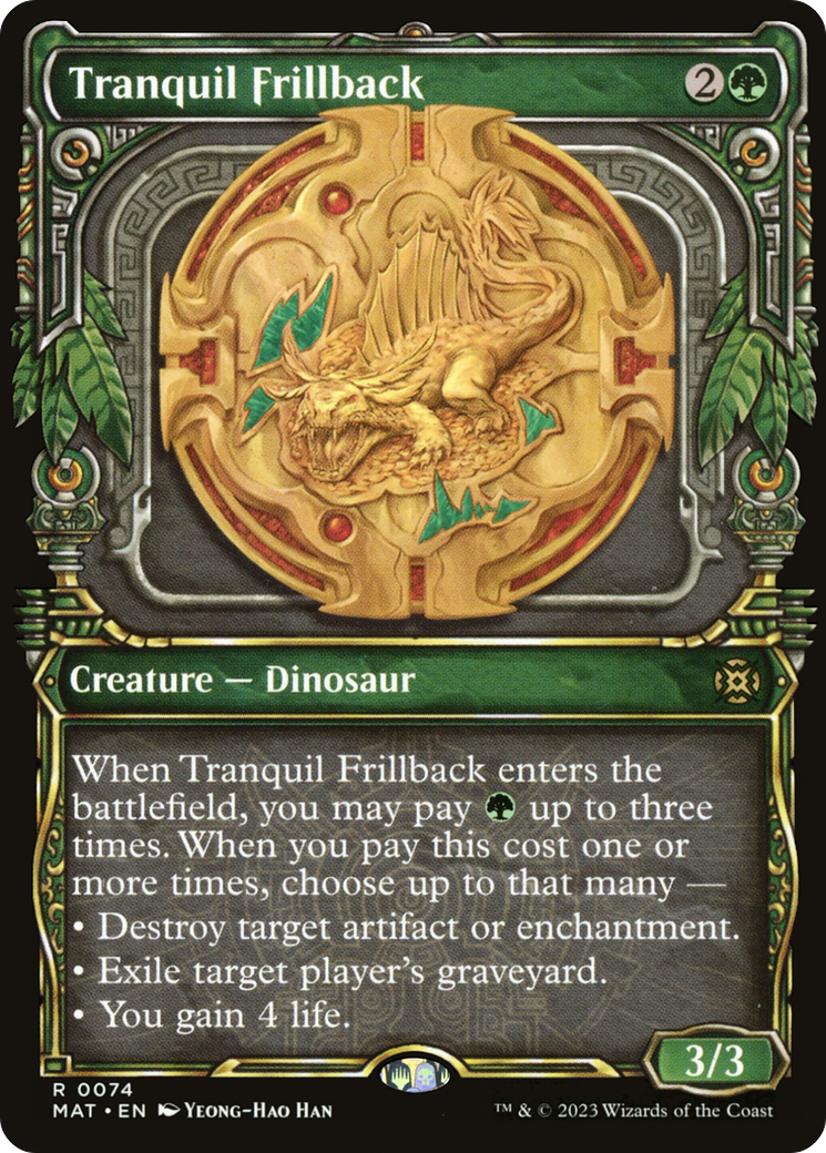 Tranquil Frillback (Showcase) (MAT-074) - March of the Machine: The Aftermath: (Showcase) Foil-1