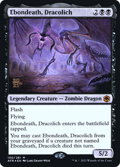 Ebondeath, Dracolich [Dungeons & Dragons: Adventures in the Forgotten Realms Prerelease Promos]-1