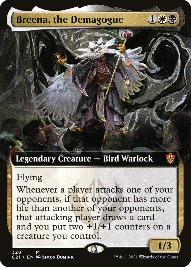 Breena, the Demagogue (Extended Art) [Commander 2021]-1