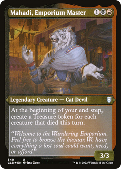 Mahadi, Emporium Master (CLB-540) - Commander Legends: Battle for Baldur's Gate Etched Foil-1
