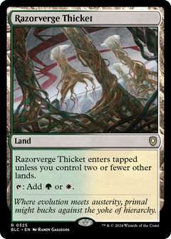 Razorverge Thicket [Bloomburrow Commander]-1