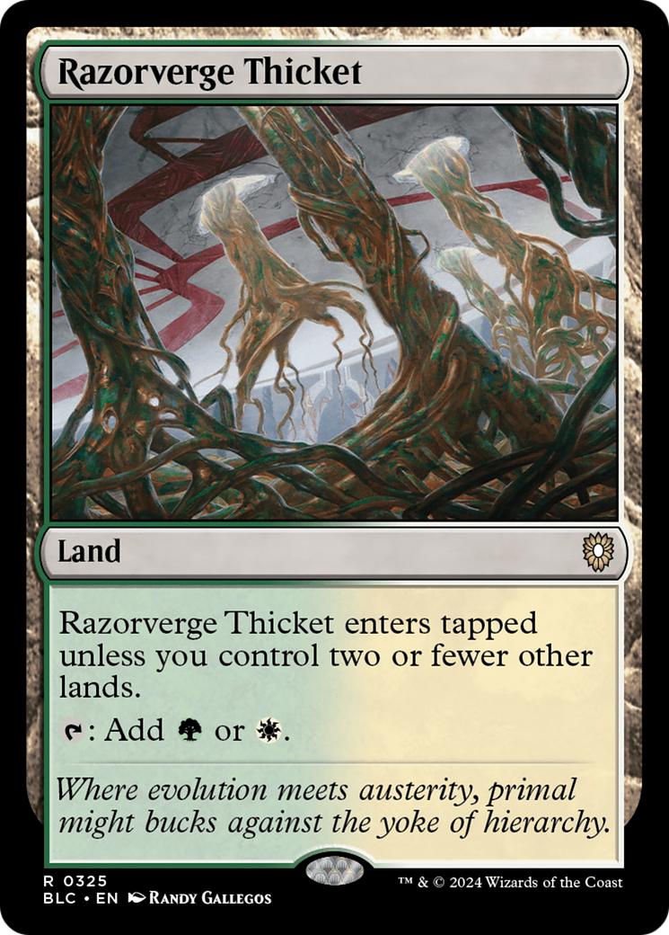 Razorverge Thicket [Bloomburrow Commander]-1