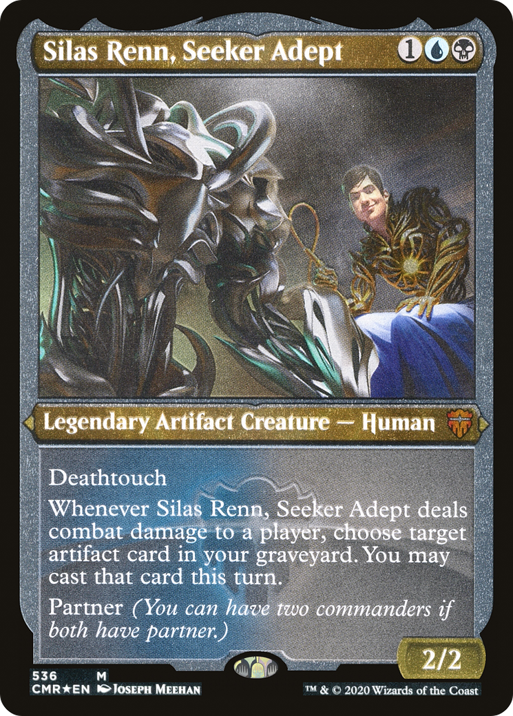 Silas Renn, Seeker Adept (Etched) [Commander Legends]-1