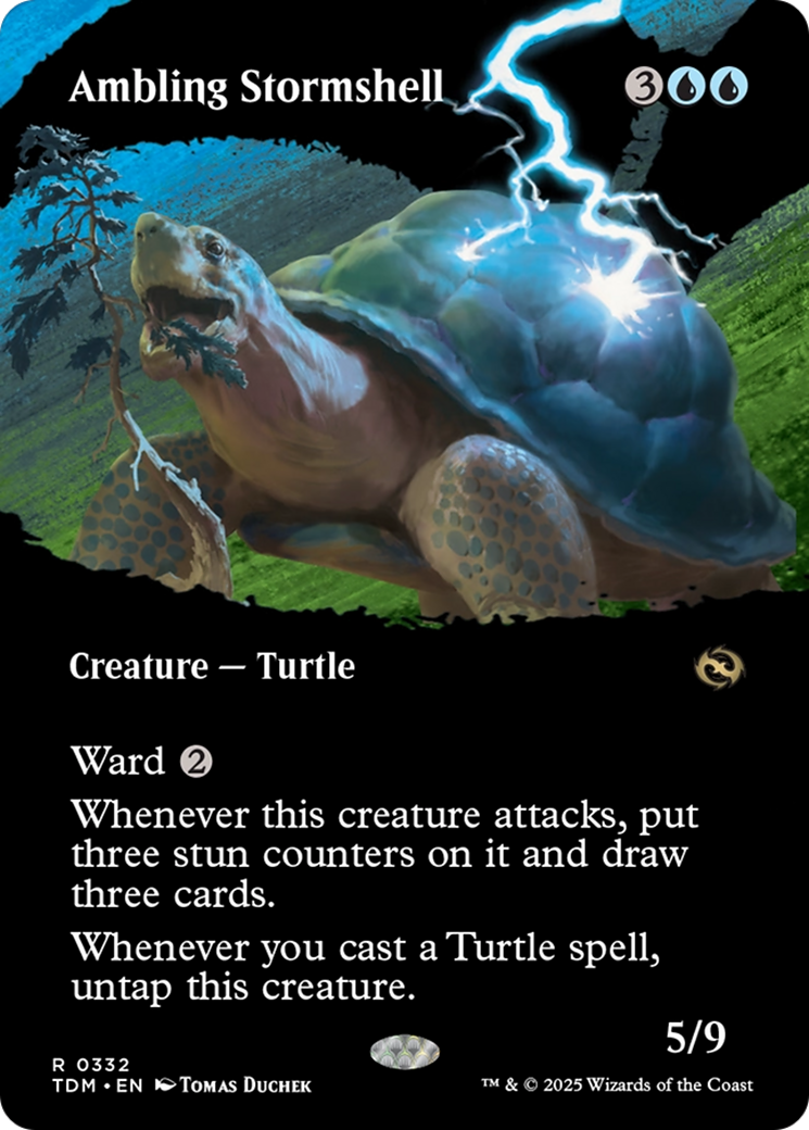 Ambling Stormshell (Borderless) [Tarkir: Dragonstorm]-1