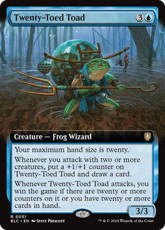 Twenty-Toed Toad (Extended Art) (BLC-051) - Bloomburrow Commander: (Extended Art)-1
