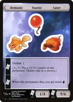 Demonic Tourist Laser [Unfinity Stickers]-1