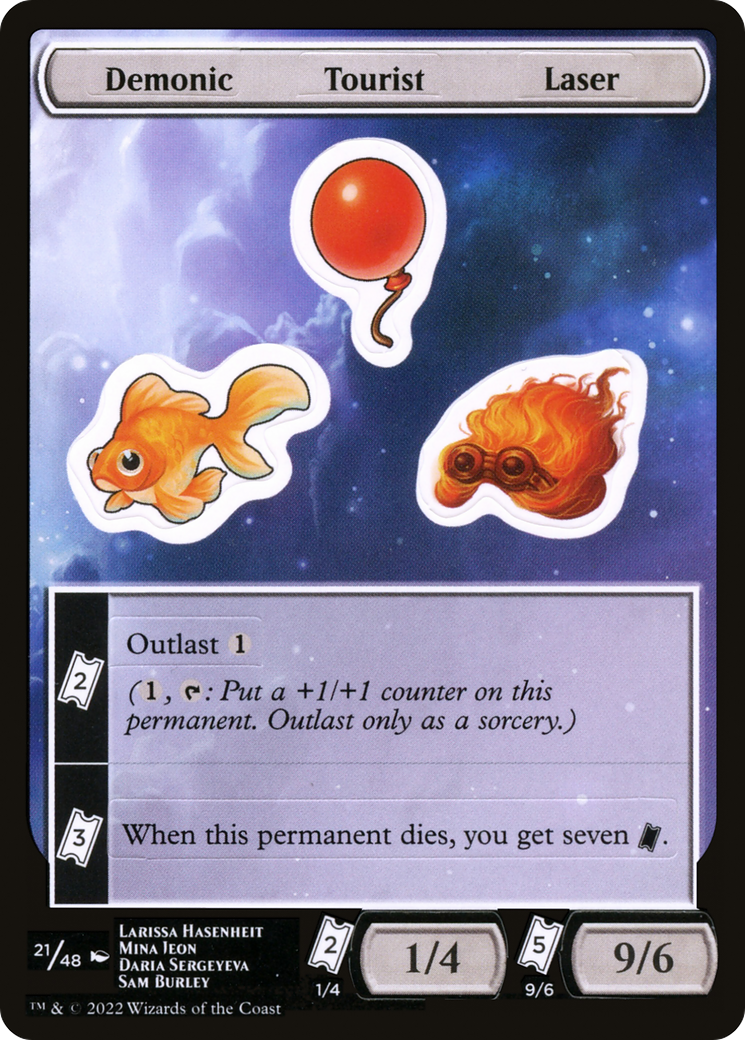 Demonic Tourist Laser [Unfinity Stickers]-1