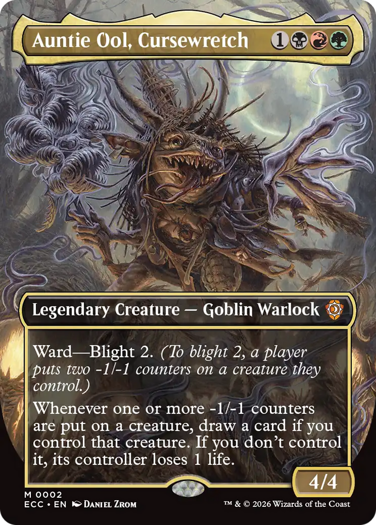 Auntie Ool, Cursewretch (Borderless) [Lorwyn Eclipsed Commander]-2