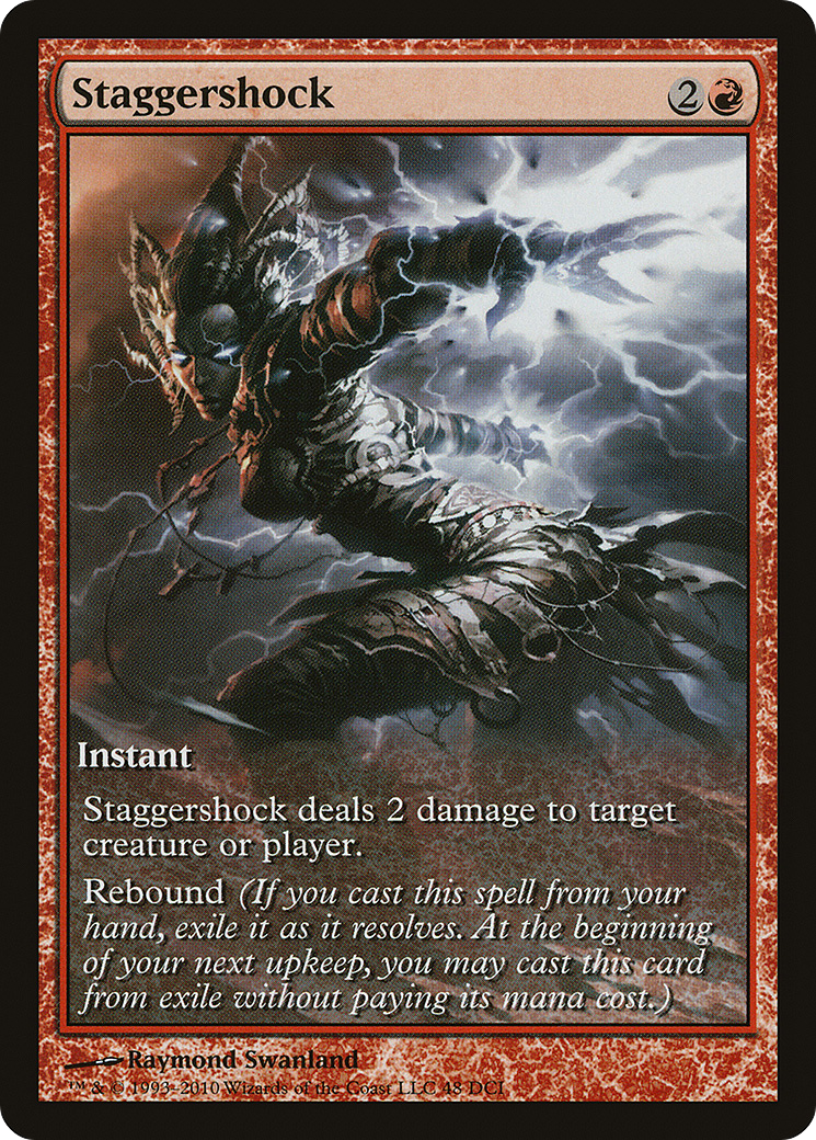 Staggershock (Game Day) (Extended Art) [Rise of the Eldrazi Promos]-1