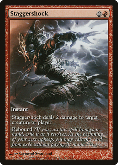 Staggershock (Game Day) (Extended Art) [Rise of the Eldrazi Promos]-1