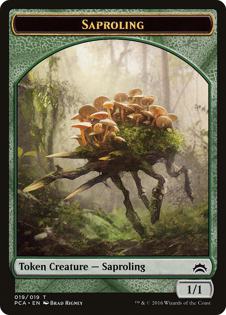 Saproling // Goblin Double-Sided Token [Planechase Anthology Tokens]-3