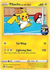 Pikachu on the Ball (001/005) [Miscellaneous Cards]-1